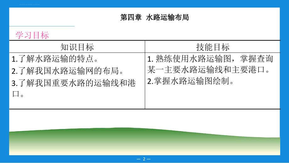 2019年物流地理(第二版)-项目四 水路运输布局课件_第2页