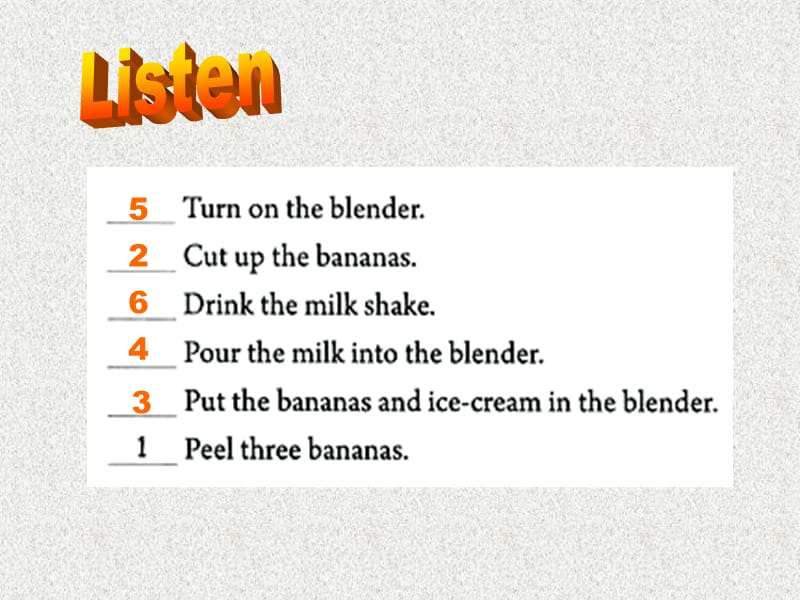 八年级英语《妙解教材》课件：Unit 8《How do you make a banana milk shake》Section A(1a-1c)（新人教版上册）_第3页