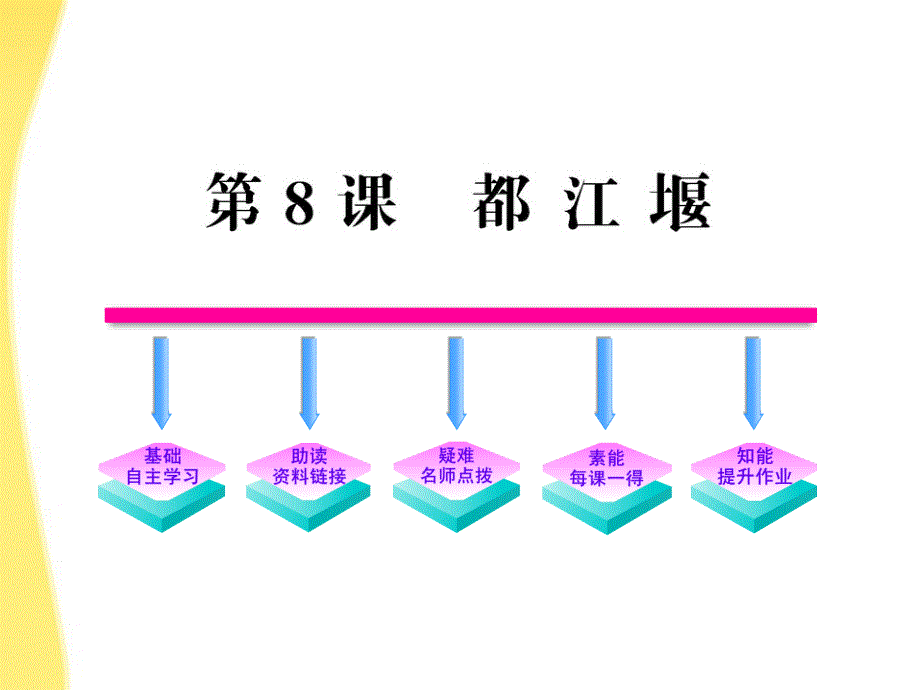 【全程学习方略】高中语文 8《都江堰》课件 鲁人版必修3_第1页