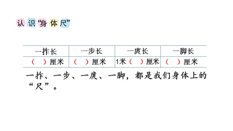 苏教版二上数学5-5我们身体上的“尺”_第3页