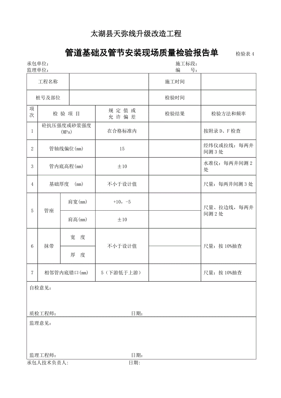 太湖县天弥线升级改造工程路基表格_第4页