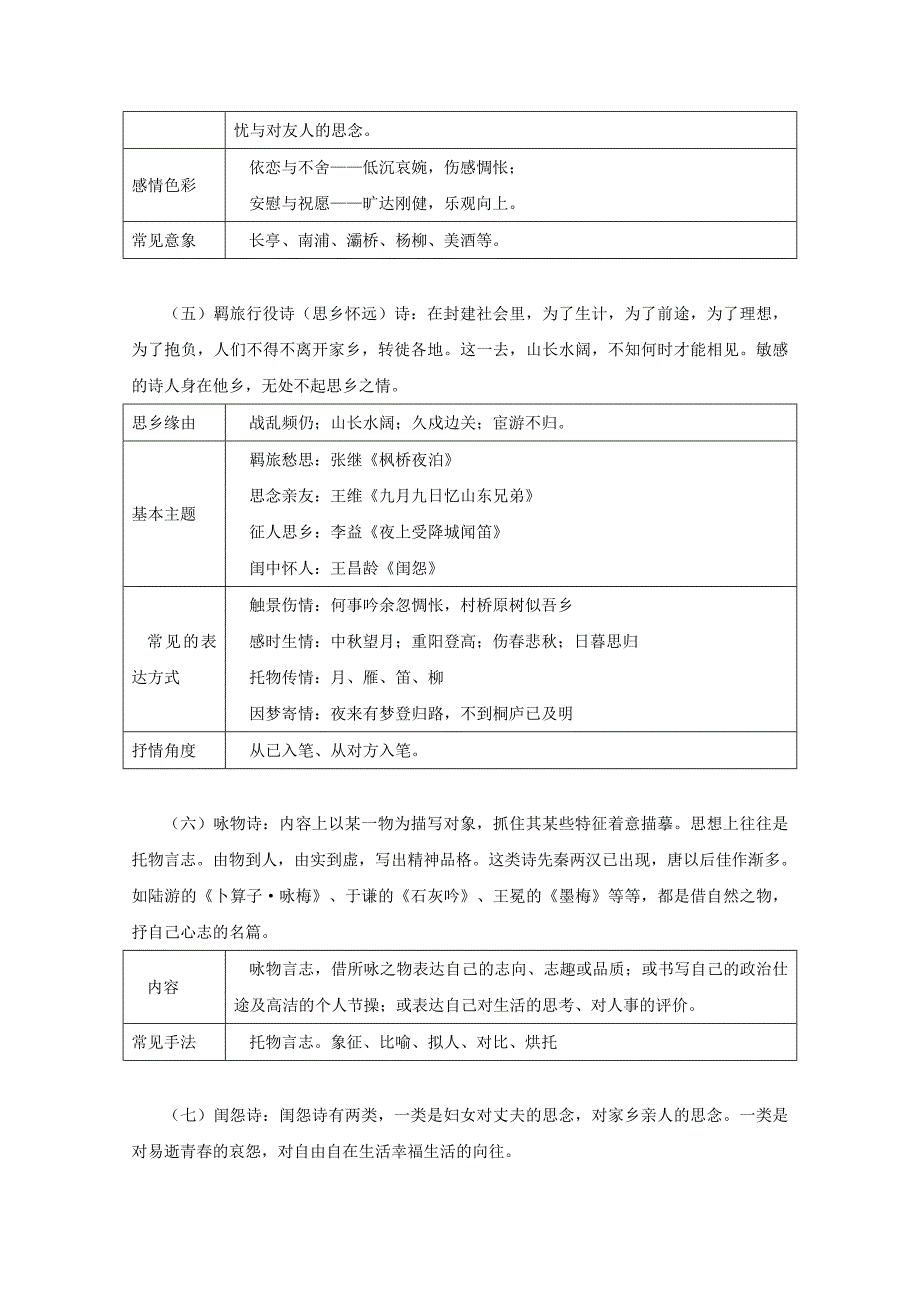 高三语文 评价诗歌的思想内容和作者的观点态度复习教学案_第4页