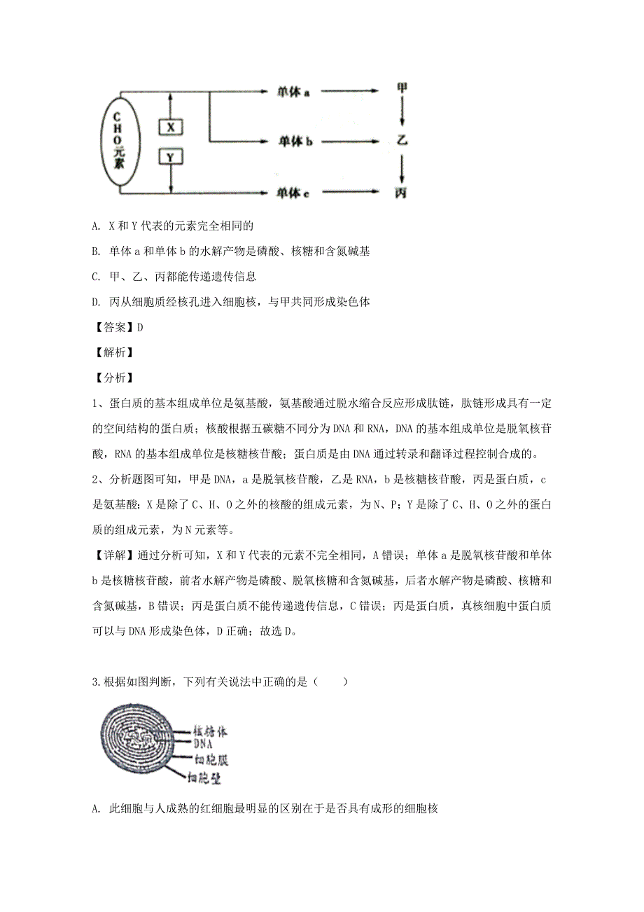 山西省长治市二中2018-2019学年高二生物下学期第二次月考试题含解析_第2页