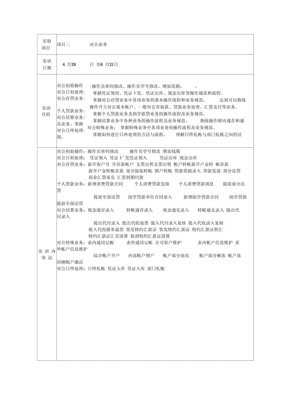 《银行综合柜面业务实训报告格式》_第5页