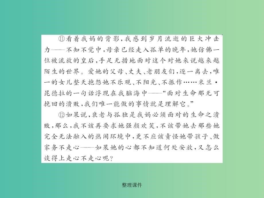 中考语文 第四部分 现代文阅读 第二讲(理)解词语赏析句子分析语段_第5页