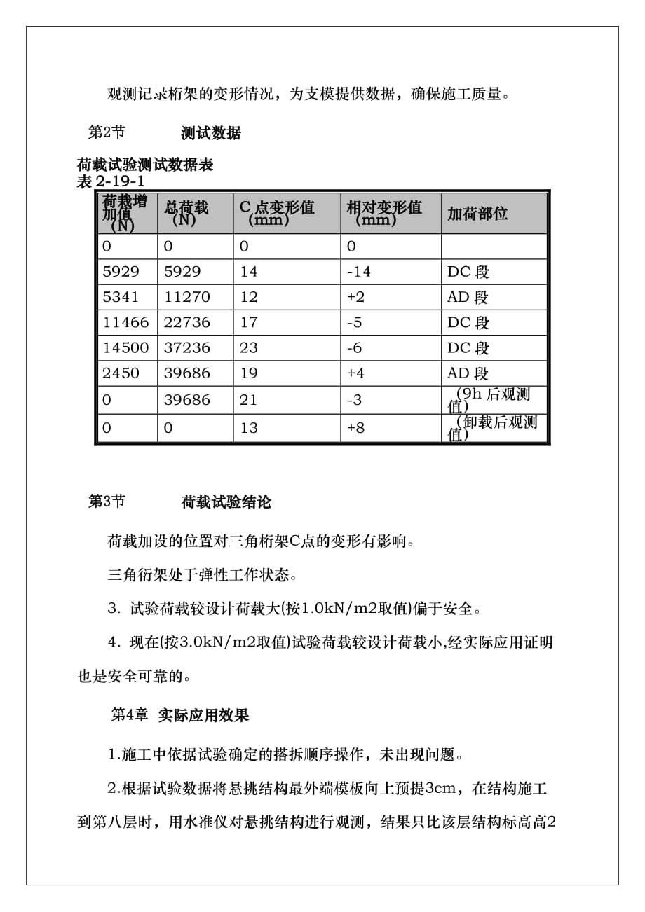 利用钢管三角桁架施工较大悬挑结构（附质量保修书+进场须知）_第4页