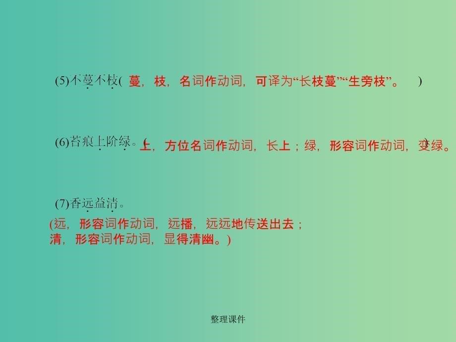 中考语文 第一部分 教材知识梳理 第2篇 短文两篇——陋室铭 爱莲说 新人教版_第5页