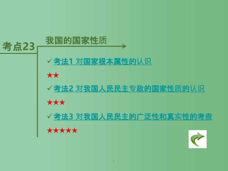 高考政治二轮复习 专题5 公民的政治生活_第3页