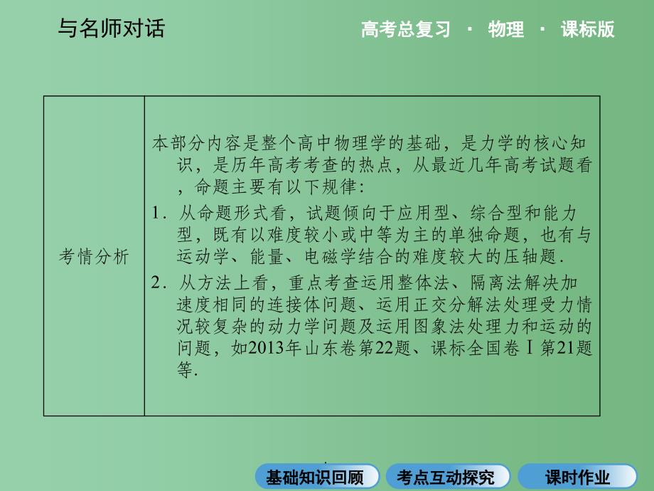 高考物理总复习 3.1牛顿第一定律 牛顿第三定律 新人教版必修1_第3页