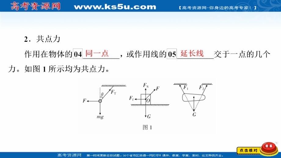 2021新高考物理选择性考试B方案一轮复习课件-第2章-第2讲-力的合成与分解_第5页