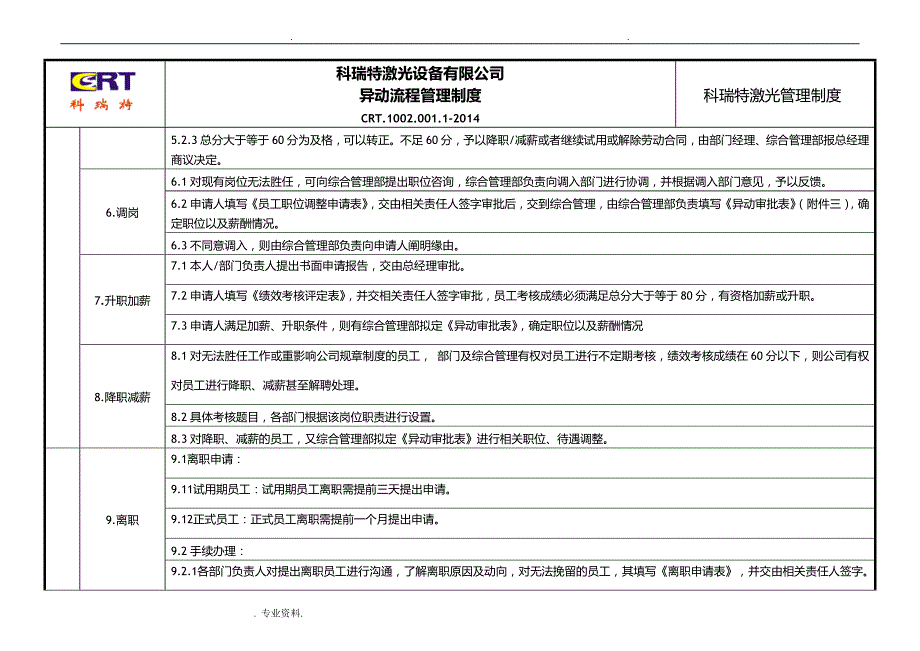 员工异动流程管理办法_第2页