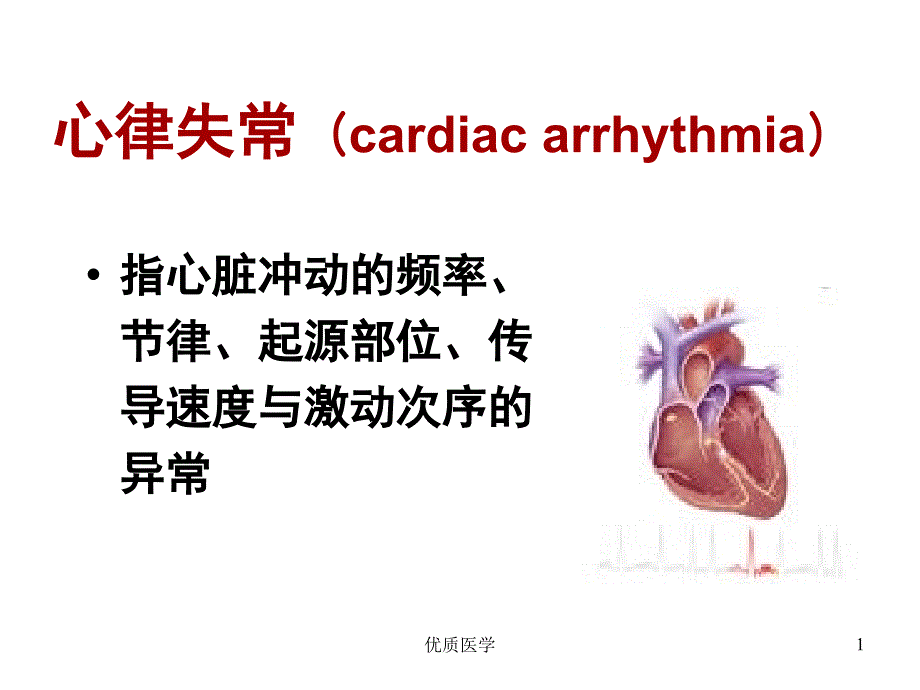 心律失常课件正稿（清晰详实）_第1页