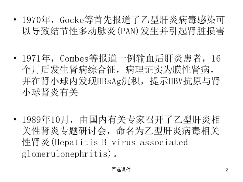 乙肝相关性肾炎的病理诊断及治疗进展（精制资料）_第2页