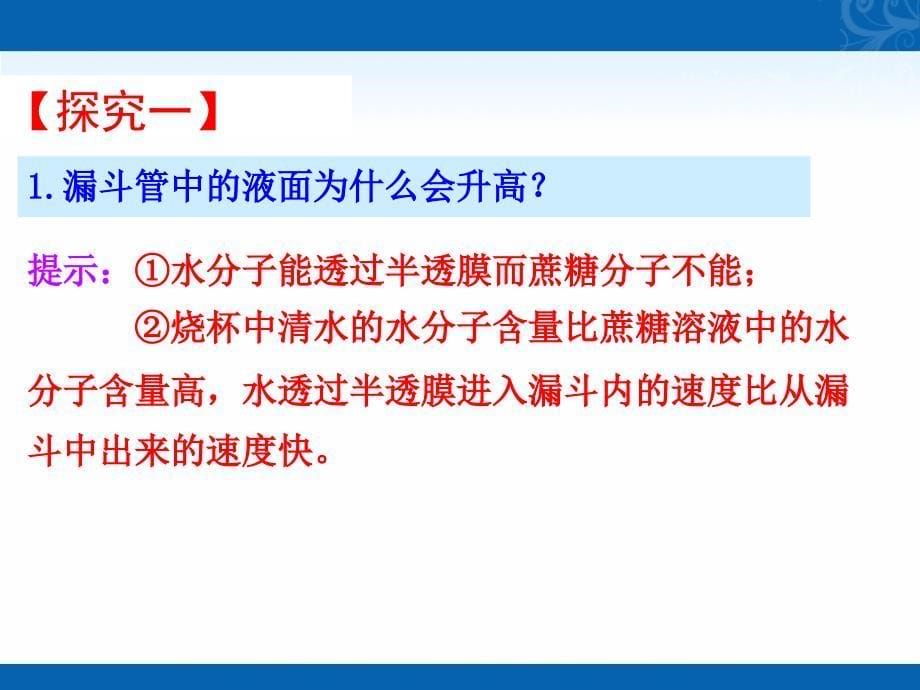 2020-2021学年高中人教版生物必修一课件-4.1-物质跨膜运输的实例1_第5页