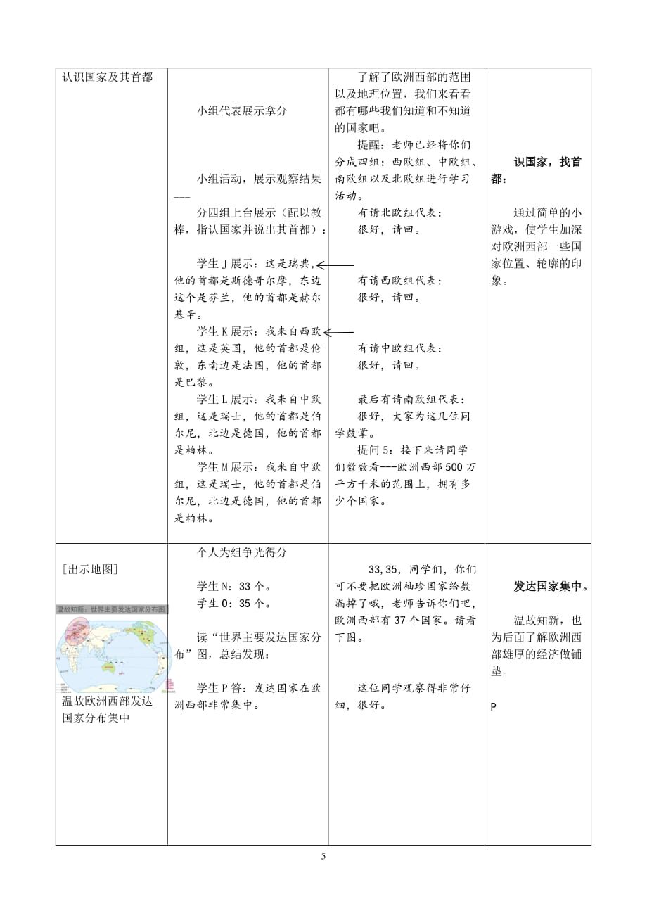 粤人版初中地理七年级下册8.1欧洲概述 教案_第4页