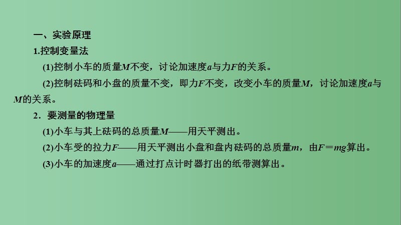 高中物理 4.2实验：探究加速度与力、质量的关系 新人教版必修1_第4页