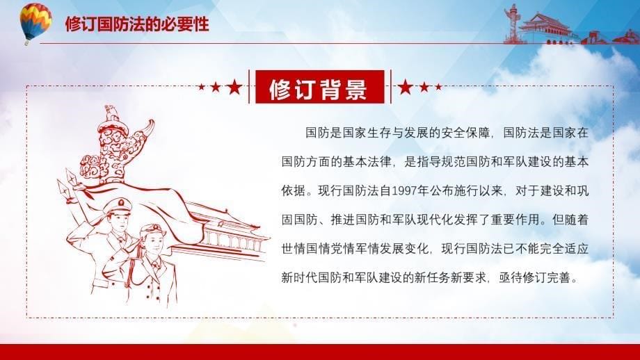 推进国防和军队现代化解读中华人民共和国国防法PPT课件_第5页