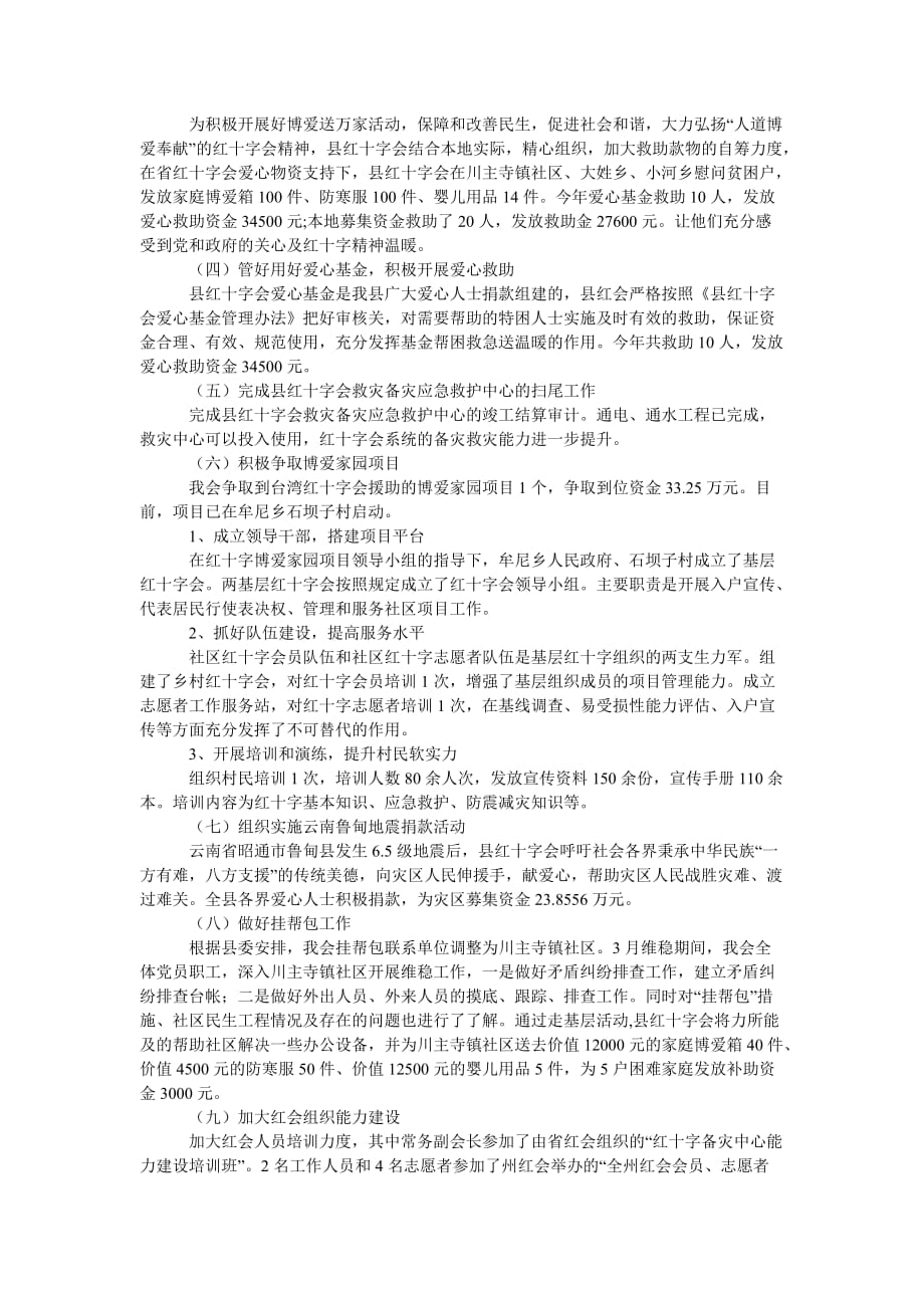 [精选报告类文档]红十字会领导干部述职述廉报告_0[通用篇]_第3页