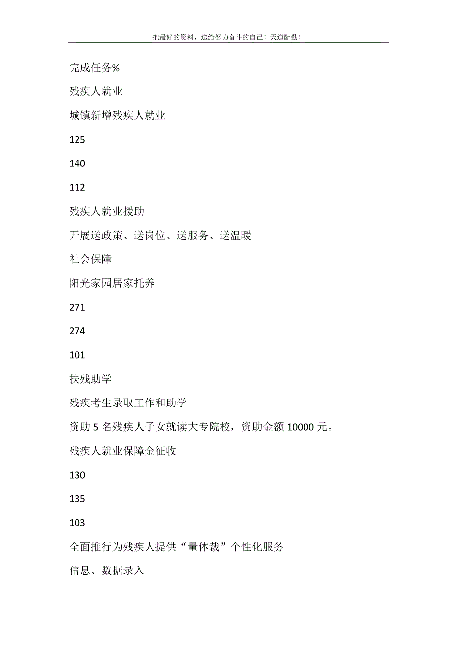 2021年县残联教育、就业、居家托养等个性化服务工作总结新编写_第3页