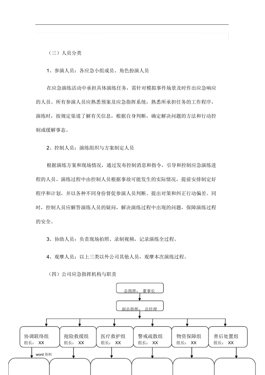 火灾事故应急演练方案（word版）_第4页
