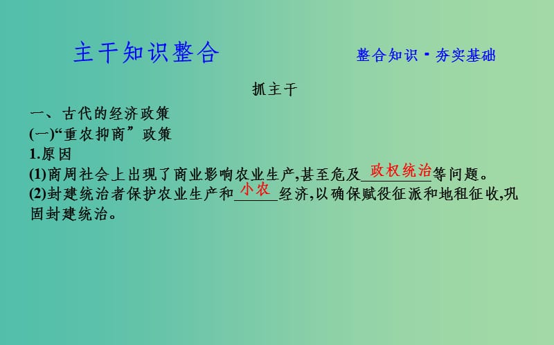 （通史版）201x版高考历史一轮复习 第二单元 古代中国经济的基本结构与特点 第7讲 资本主义萌芽与“重农抑商”和“海禁”政策_第4页