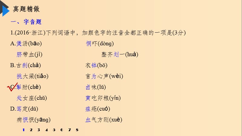 （浙江专用）202x版高考语文总复习 专题一 识记字音、书写汉字_第5页