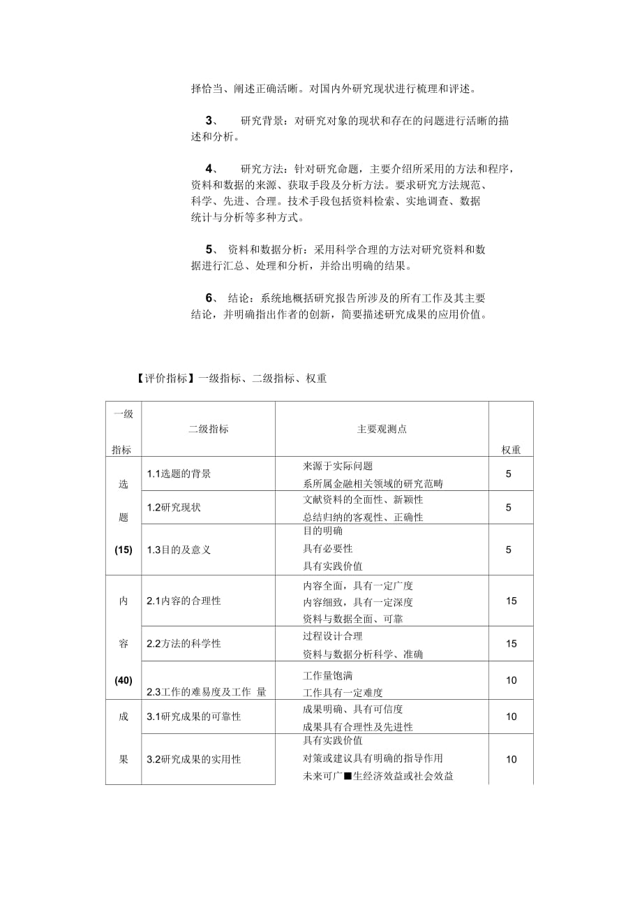 金融保险硕士专业学位的学位论文标准_第2页