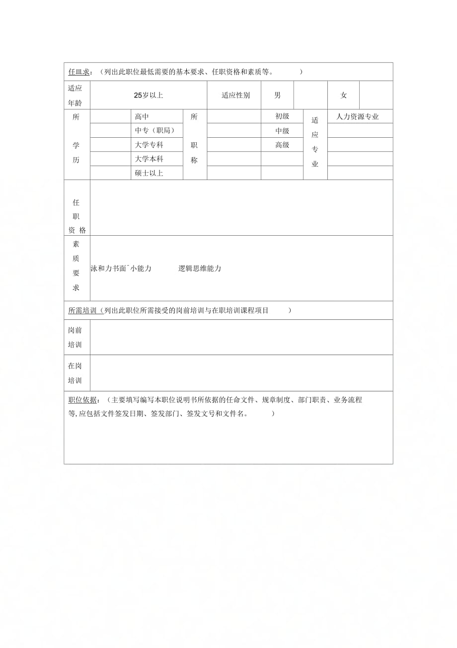 《人力资源部教育培训管理岗位职责》_第4页