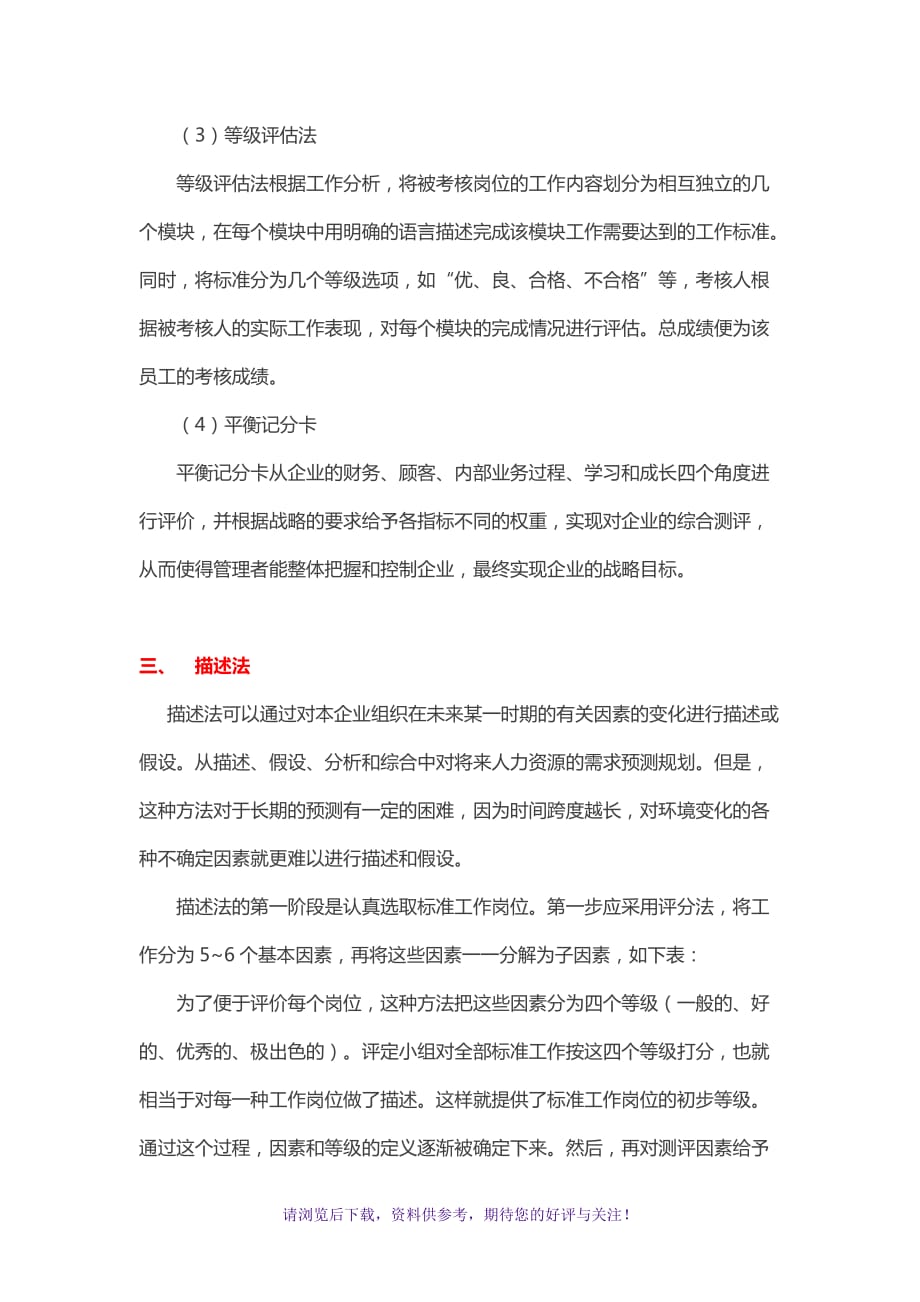 最常用的绩效考核方法及其优缺点汇总WORD_第4页