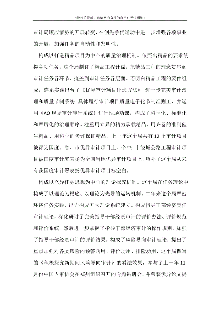 2021年审计局生成模式经验交流新编_第2页