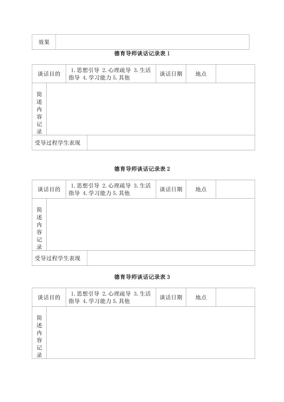 德育导师工作记录表_第2页