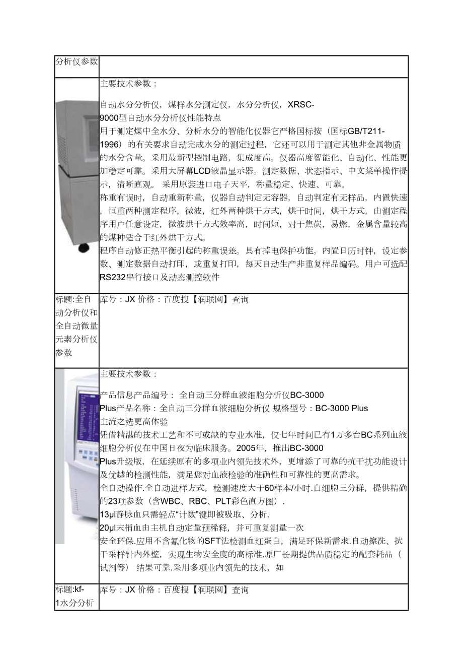 尿液自动分析仪和hf-800a半自动生化分析仪价格_第3页