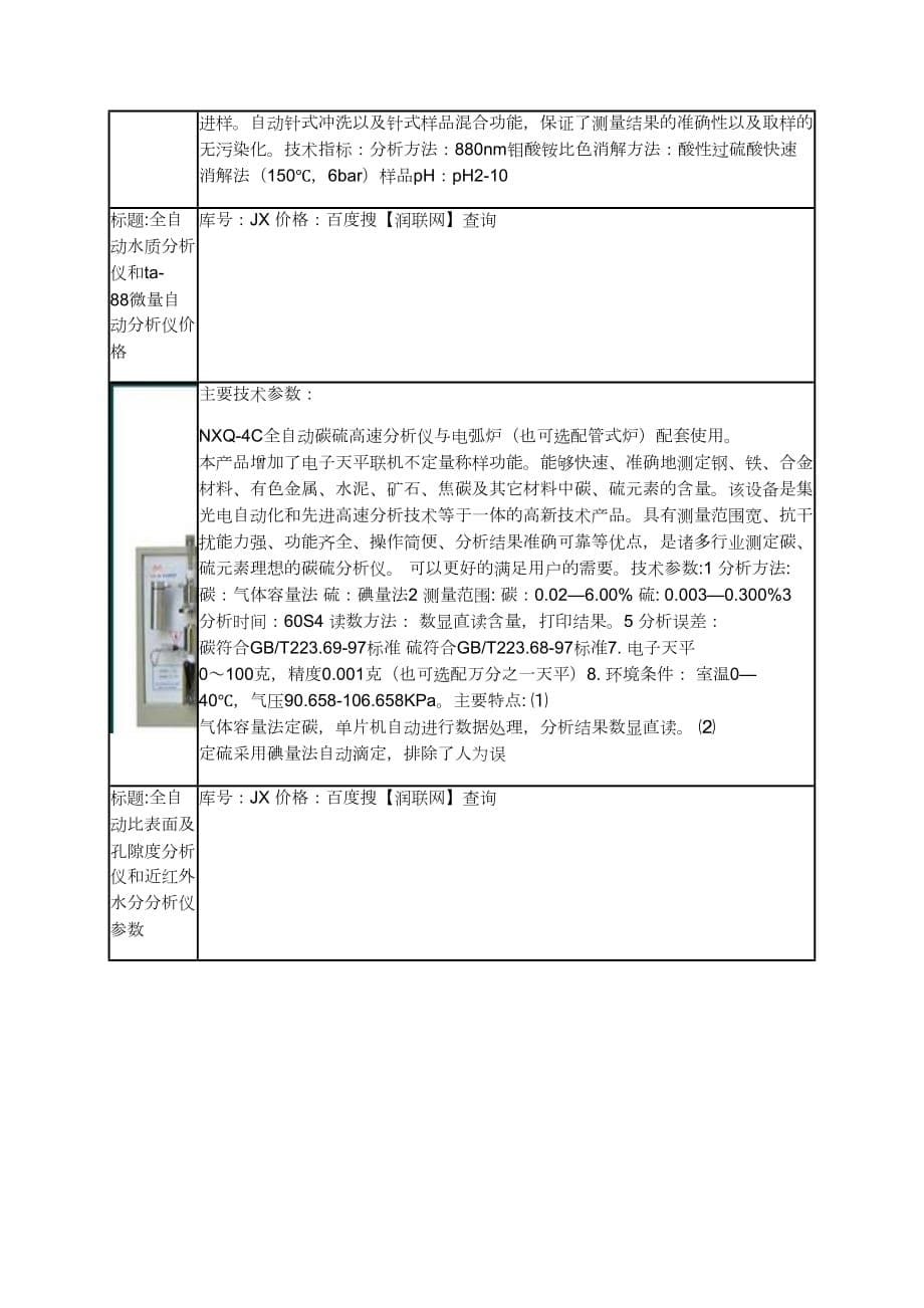 尿液自动分析仪和hf-800a半自动生化分析仪价格_第5页