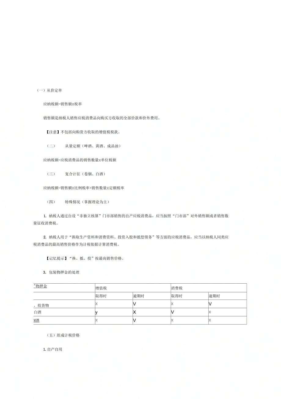 《初级会计职称《经济法基础》知识点：消费税应纳税额计算》_第1页