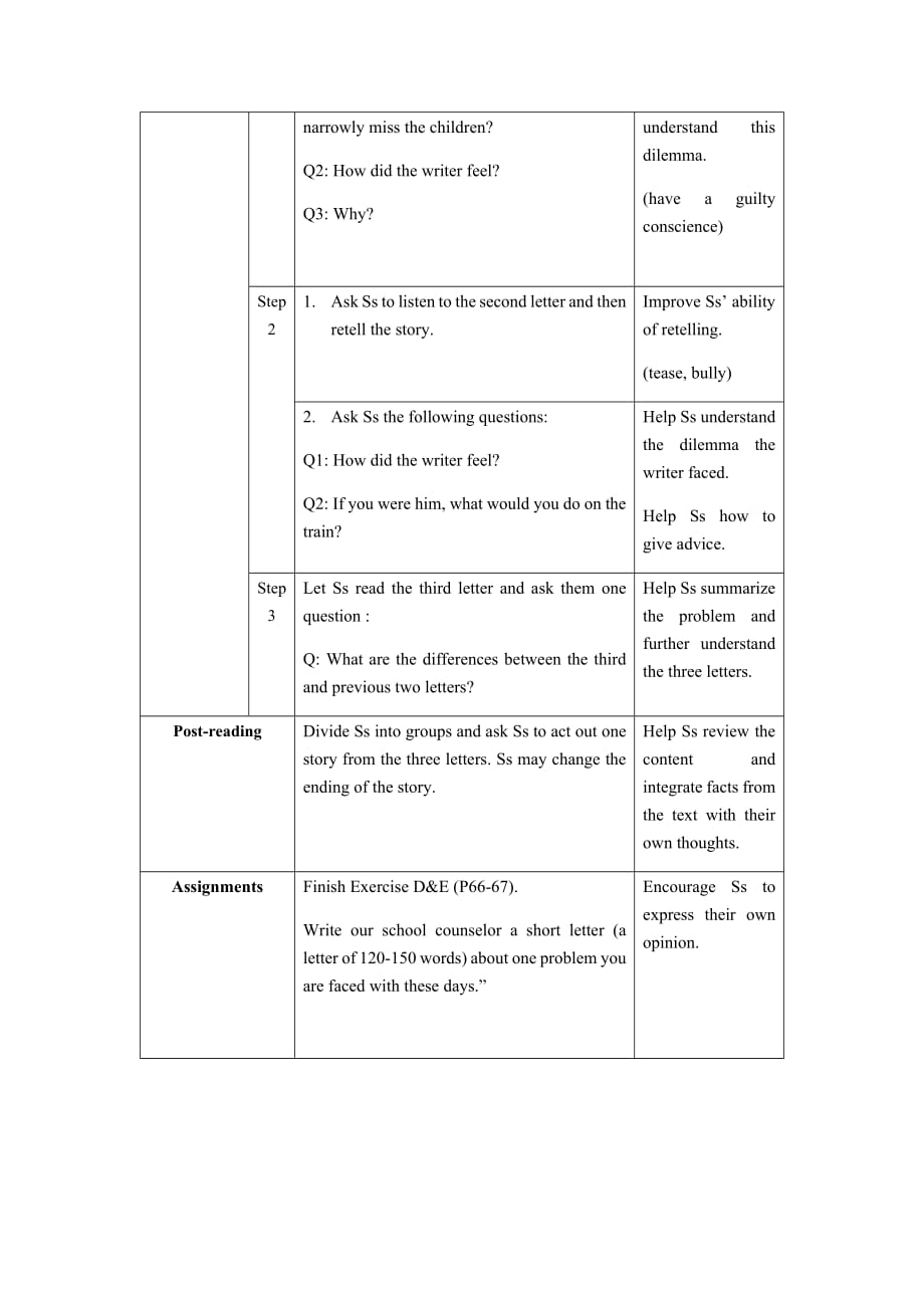 牛津上海版高中一年级第二学期Unit 5 Problems and advice 教案 (1)_第2页