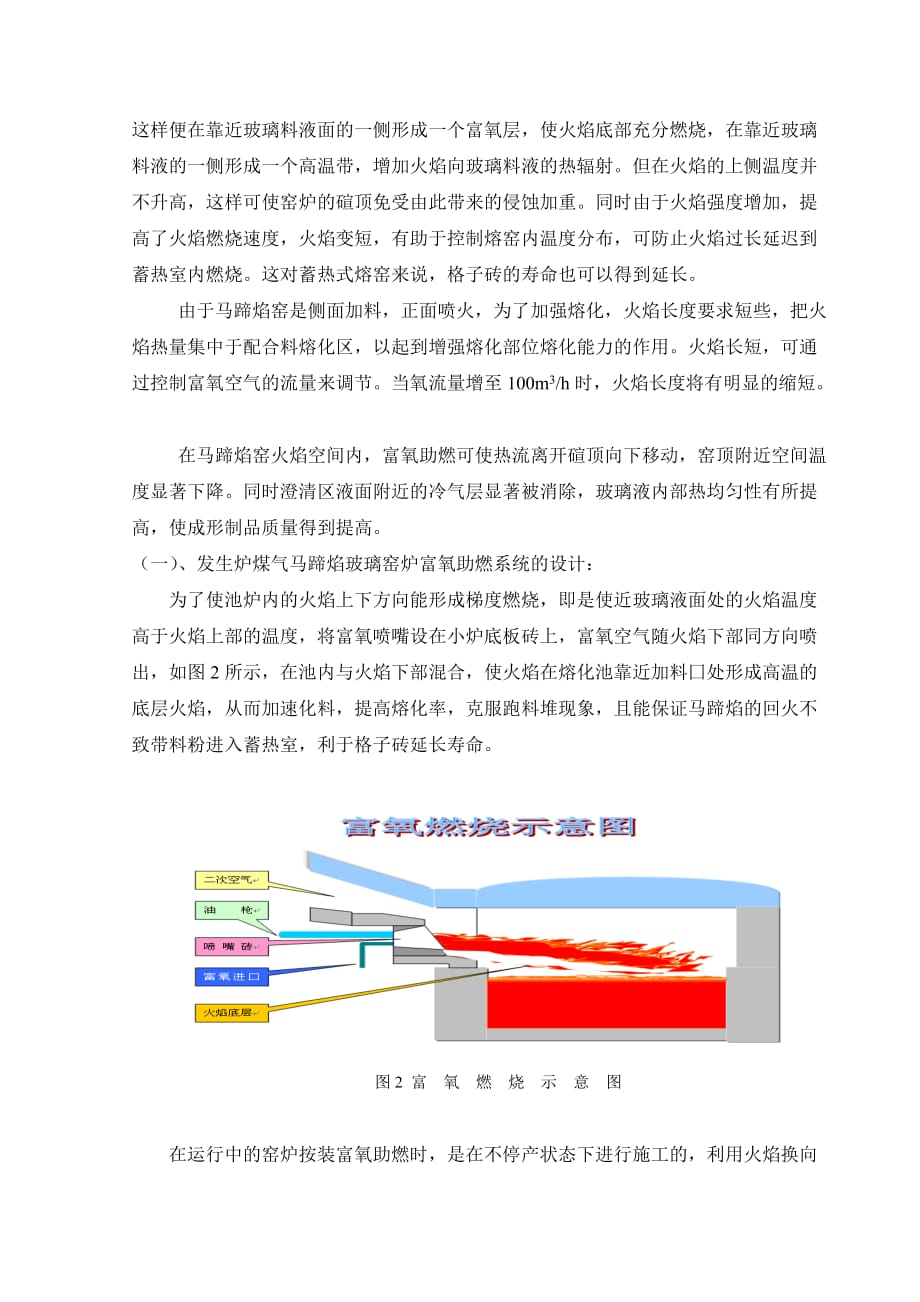 o富氧助燃技术在玻璃池炉上的应用_第2页