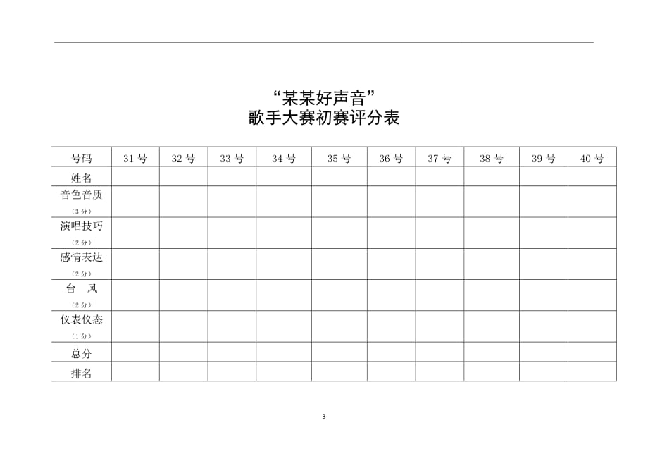 2021年整理唱歌比赛评分参考标准.doc_第3页