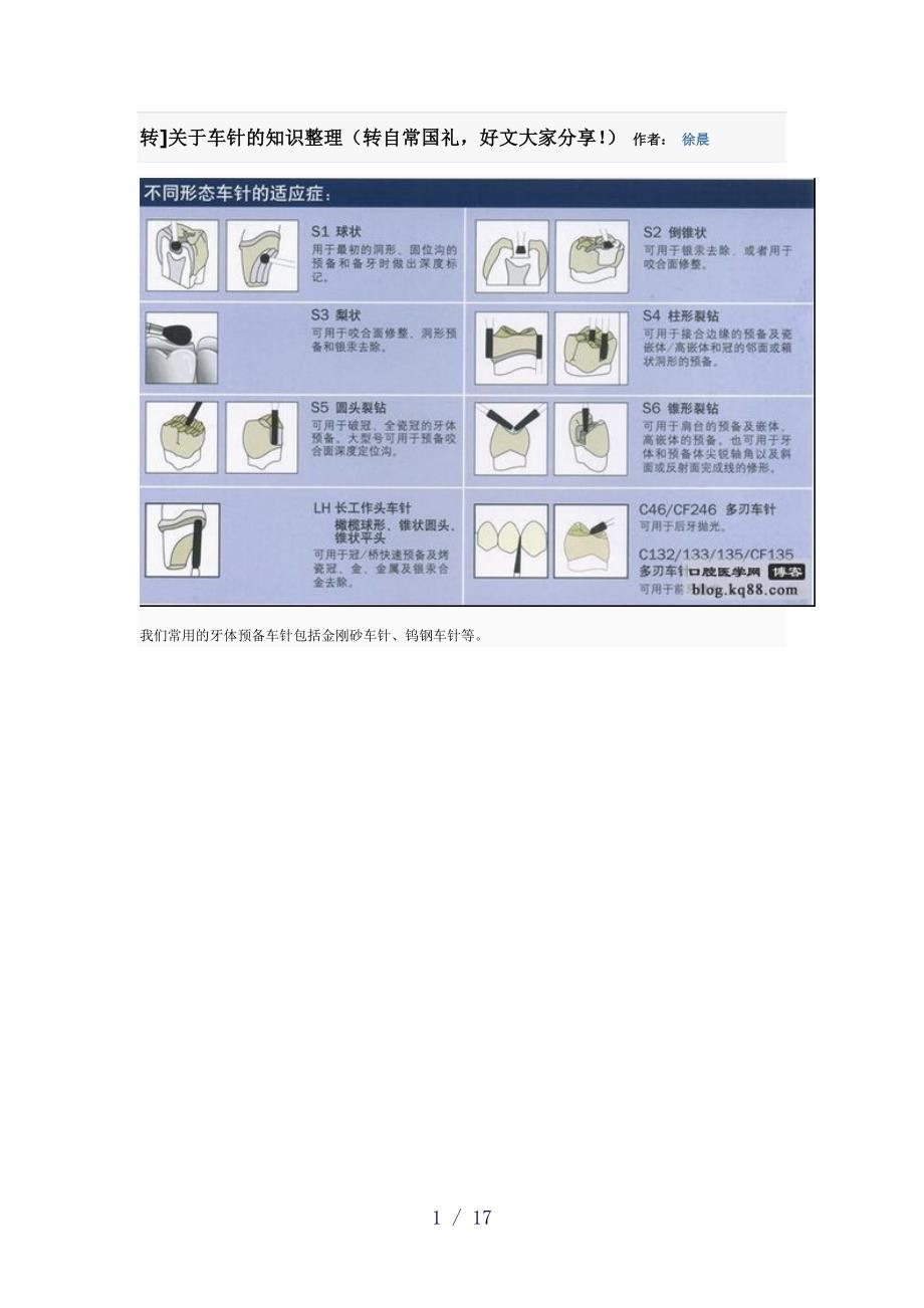 修复车针的使用word版_第1页