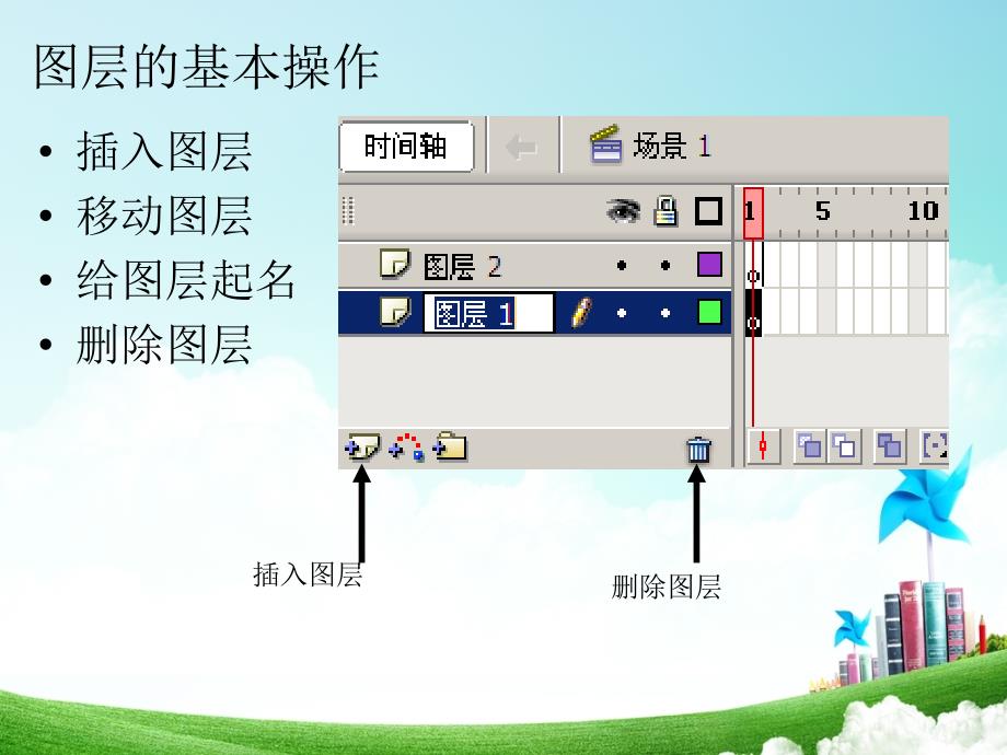 五年级下册信息技术课件－4.2利用导入图片制作多图层的逐帧动画｜电子工业版（宁夏） (共11张PPT)_第4页