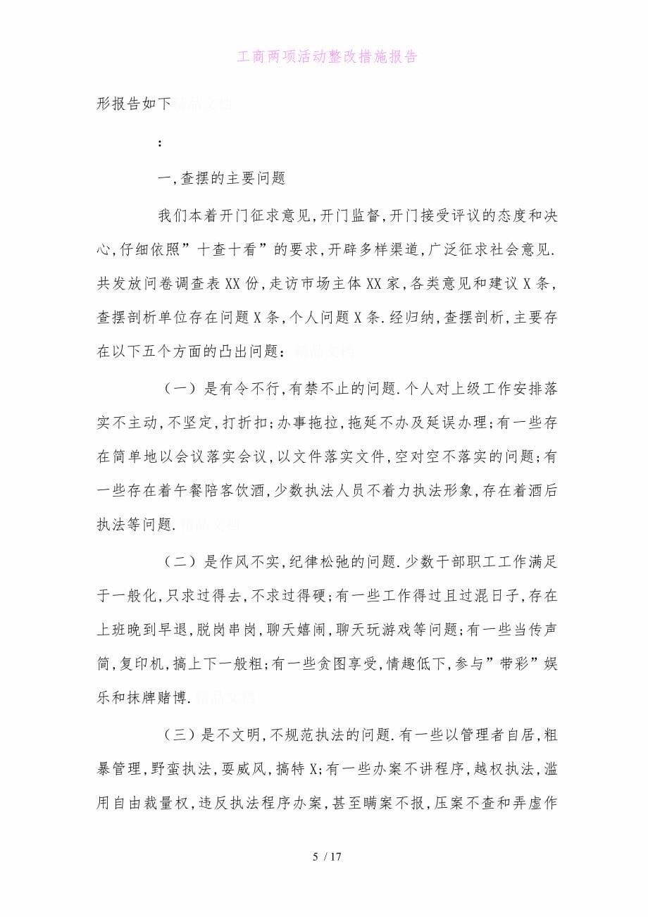 工商两项活动整改措施报告1_第5页