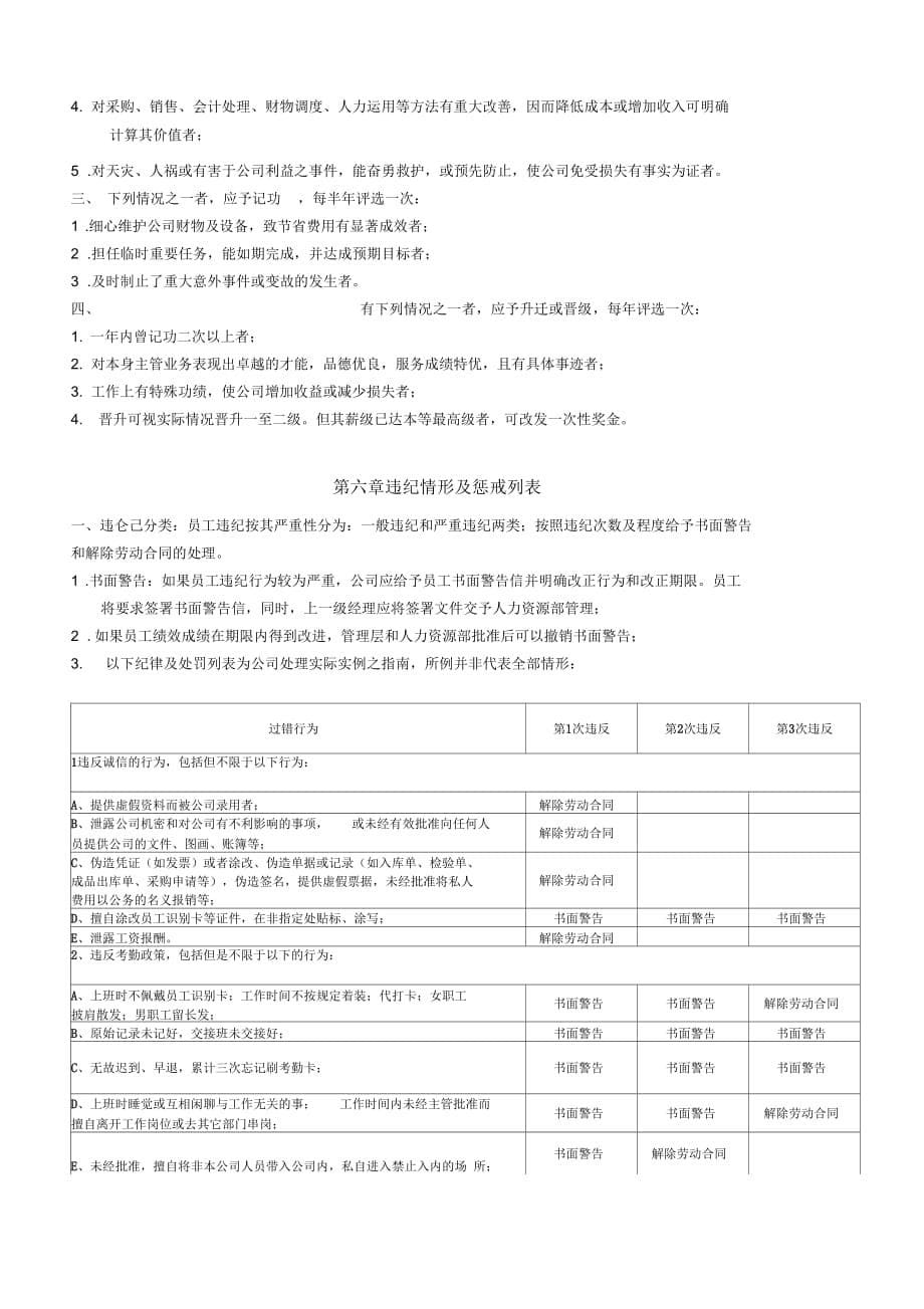 《公司基本管理制度员工手册》_第5页