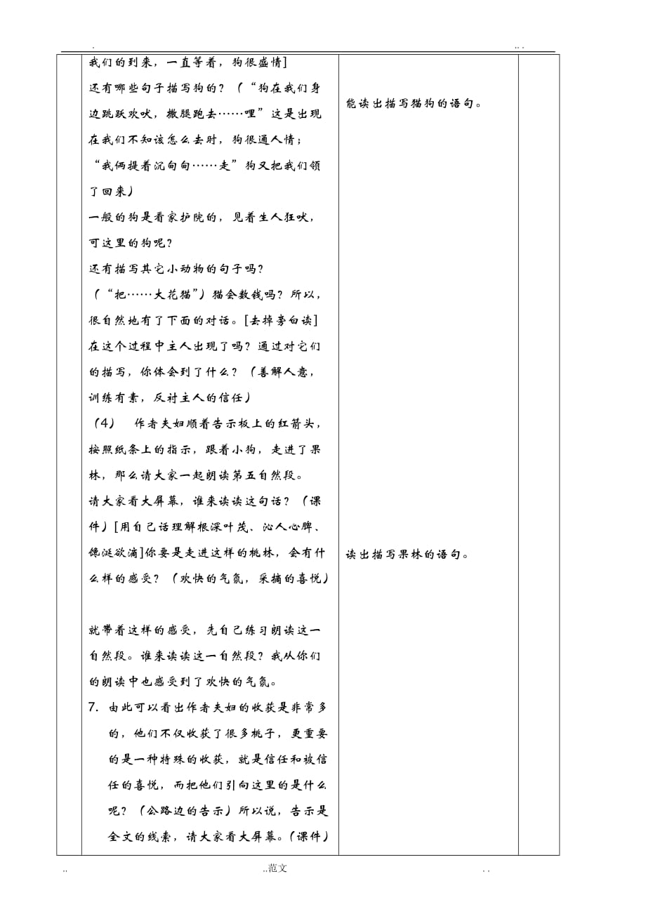 小学五年级随班就读大差异教案语文北师大版：信任_第4页