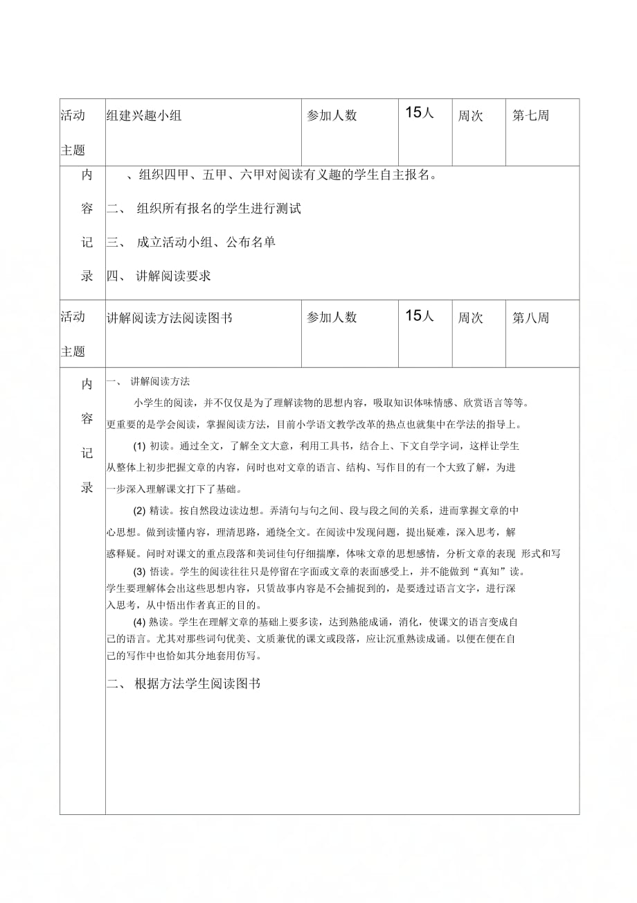 《少年宫课外阅读小组活动计划、安排、记载》_第3页