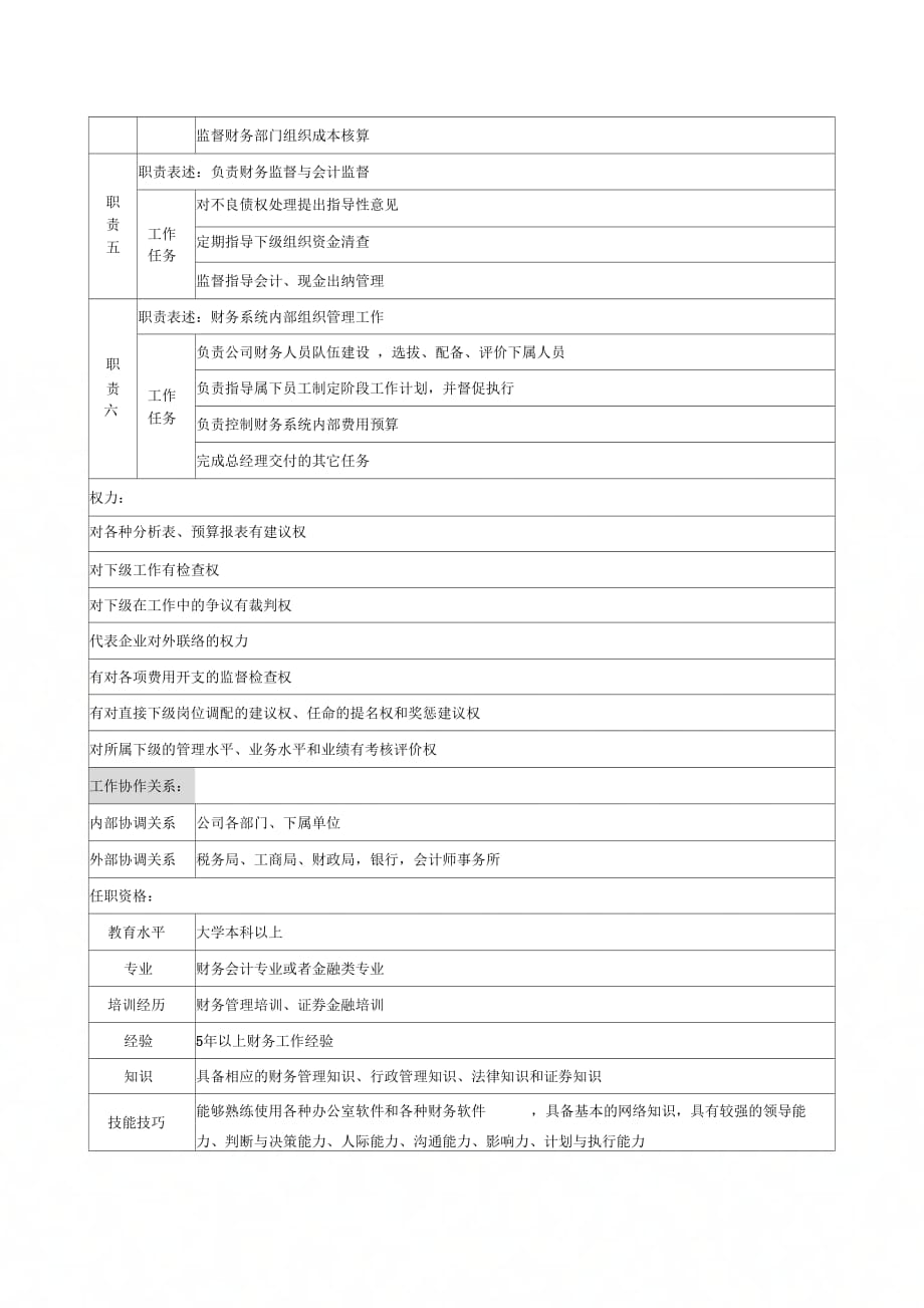 《总会计师职务说明书》_第4页