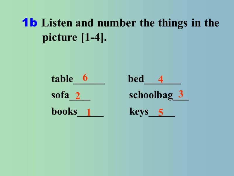 七年级英语上册 Unit 4 Where is my schoolbag 人教新目标版_第4页