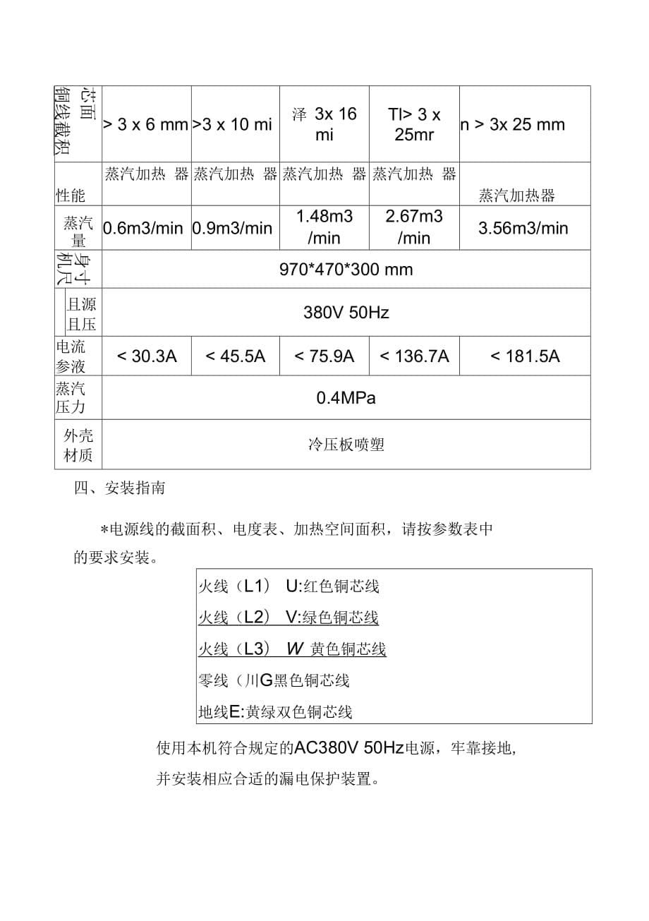 《电磁蒸汽加热器说明书》_第5页