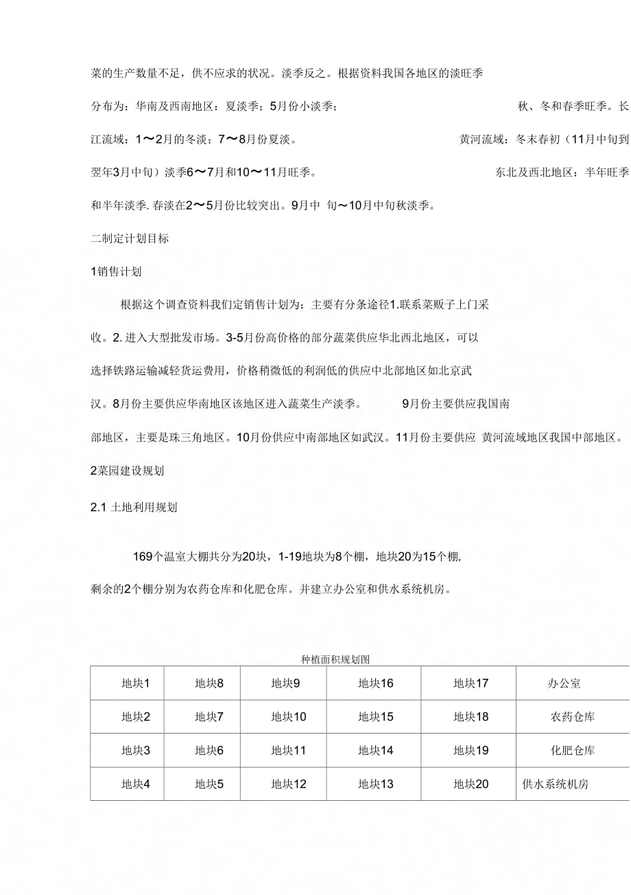 《蔬菜种植计划书》_第2页