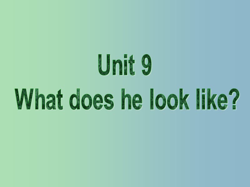 七年级英语下册 Unit 9 What does he look like3 人教新目标版_第2页