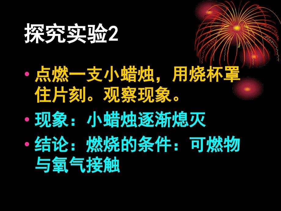 沪教版初中化学九年级上册 4.1 燃烧的条件课件_第5页