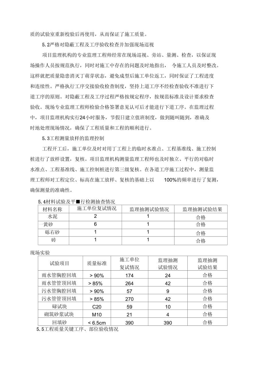 《给排水工程监理评估报告》_第4页